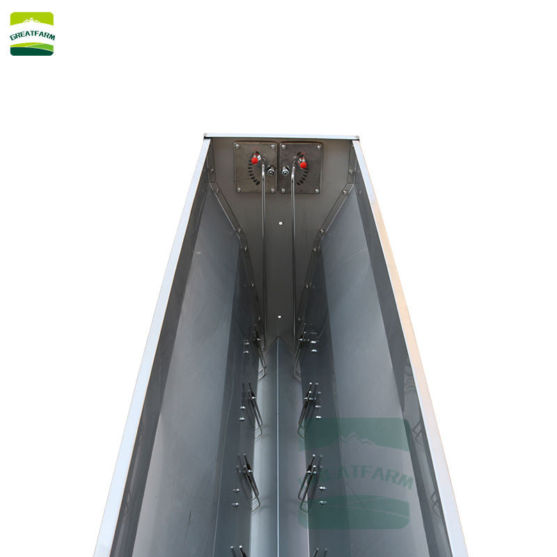 Stainless steel double fabric slot piglet Stainless Steel Trough For Pig Farm
