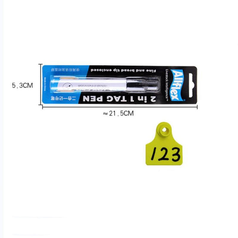 Livestock Animal Ear Tag Marker Pen Black Color