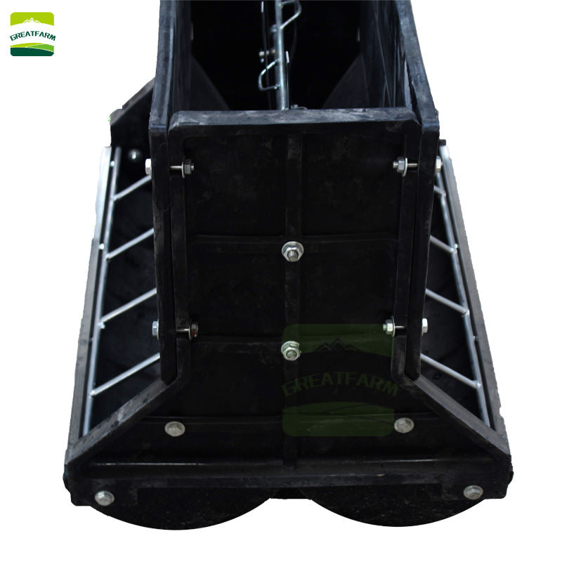 Piglet feeder automatic pig feeding system black color piglet plastic double side pig feeder for pig farm