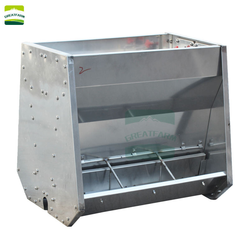 Stainless steel double fabric slot piglet Stainless Steel Trough For Pig Farm