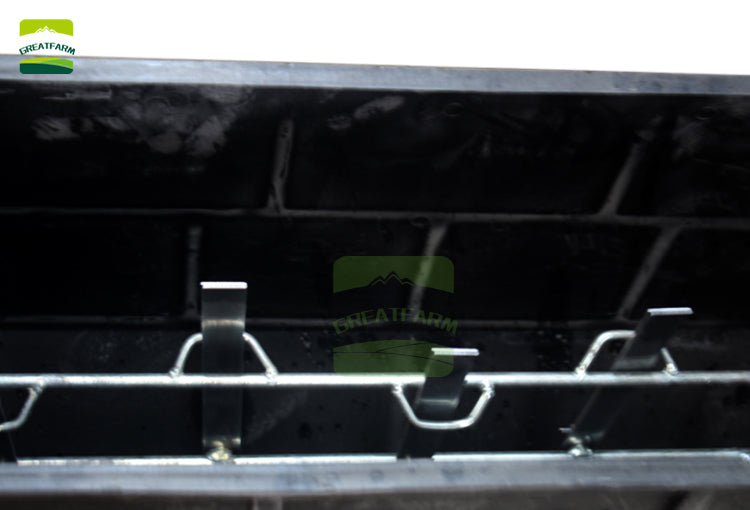 Piglet feeder automatic pig feeding system black color piglet plastic double side pig feeder for pig farm